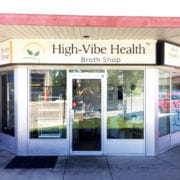 High-vide health broth shop building fascia