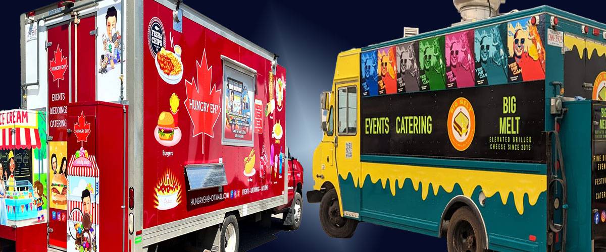 food truck, Food trailer wrapping